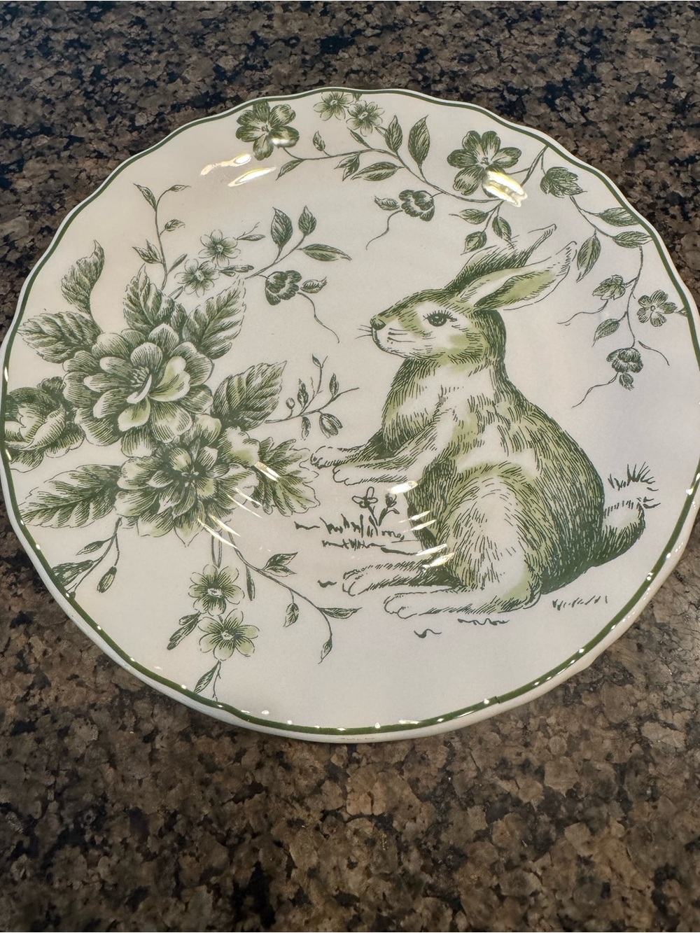 Maxcera Bunny Salad Plate 9.5 x 9.5